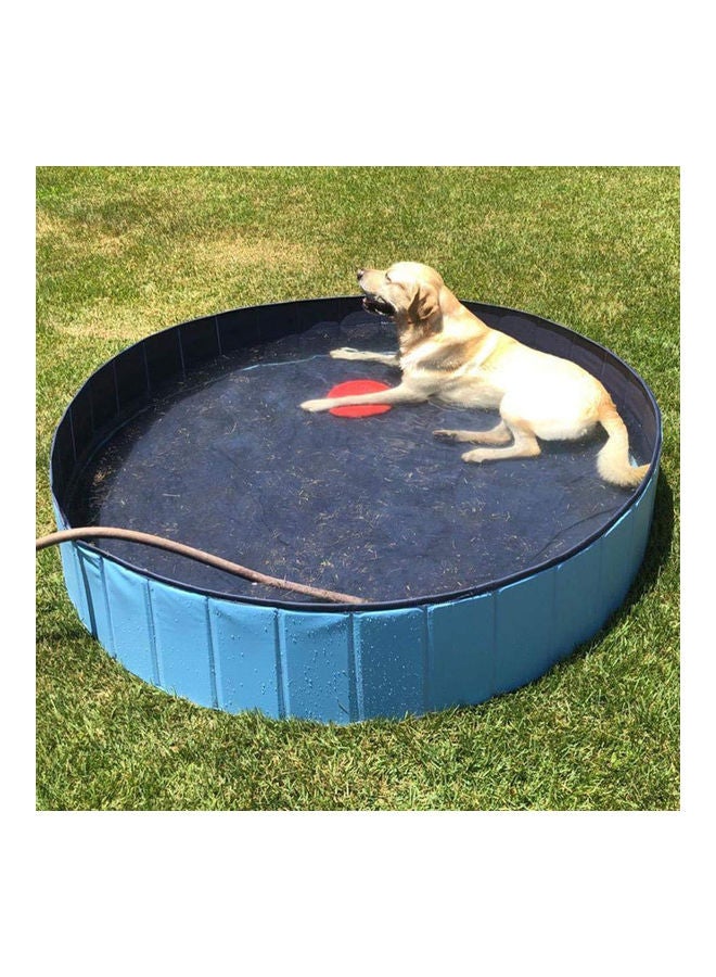 Foldable PVC Pet Summer Swimming Pool Blue 25X6X20cm - Image 5