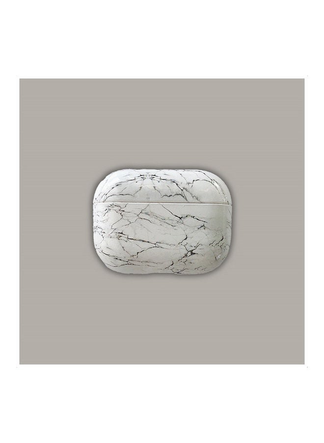 Generic - Marble Case Cover For Apple AirPods Pro 3 White - Image 1