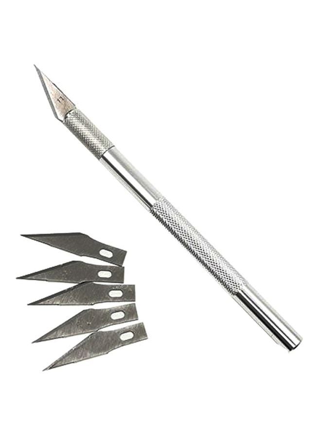 Beauenty 6-Piece Carving Baking Pastry Knife Silver - Image 1