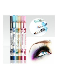 Menow 12-Piece Makeup Eyeliner Pencils And Lip Liners Multicolour  - Image 4