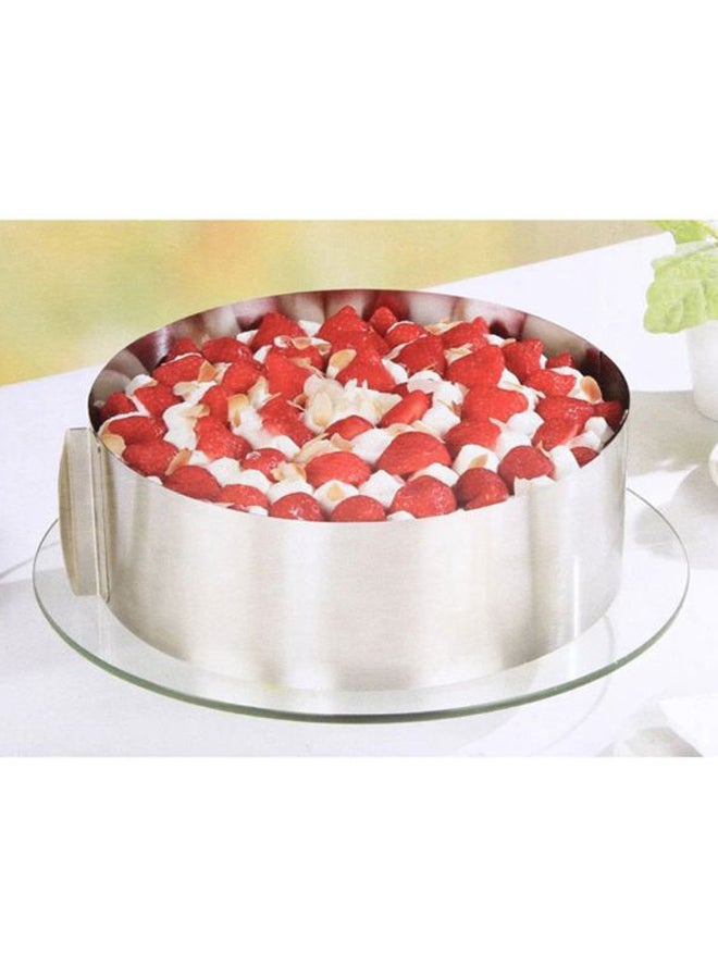Beauenty - Adjustable 3D Round And Square Cake Mold Silver - Image 1