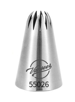 Beauenty Cake Decorating Piping Nozzle Silver 5cm  - Image 1