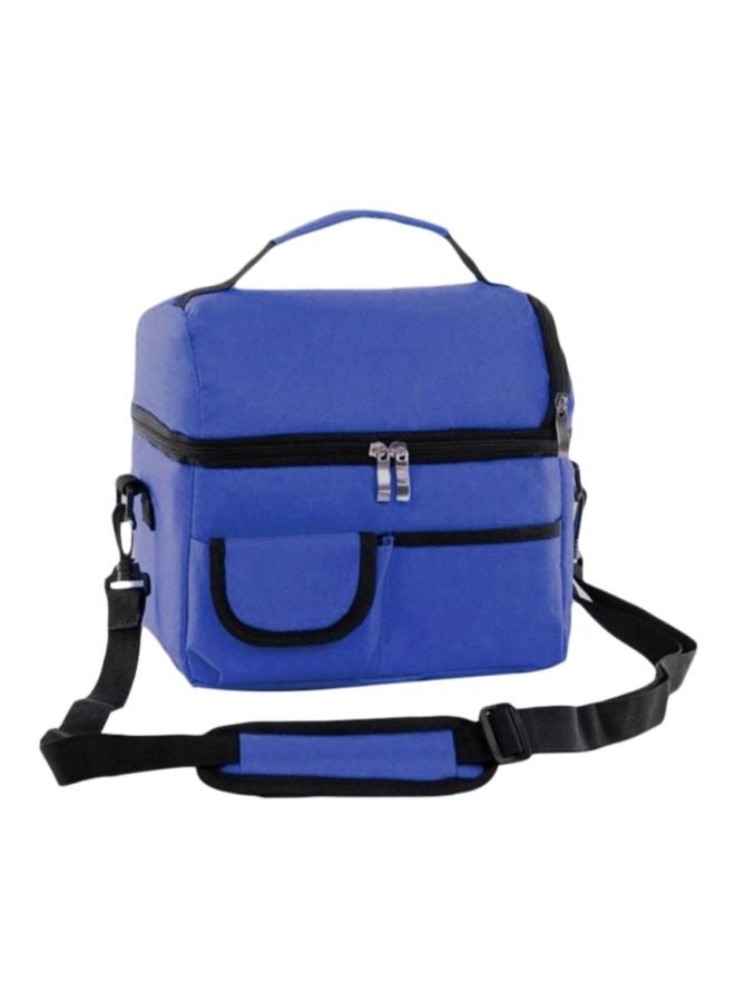 CYTHERIA Adisputent Thermal Lunch Bag Blue/Black 25x23x16cm  - Image 1