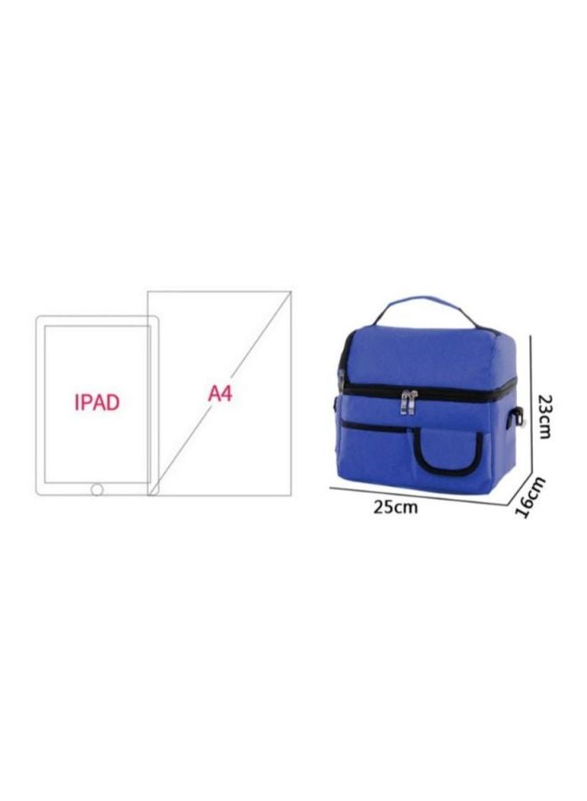 CYTHERIA Adisputent Thermal Lunch Bag Blue/Black 25x23x16cm  - Image 2