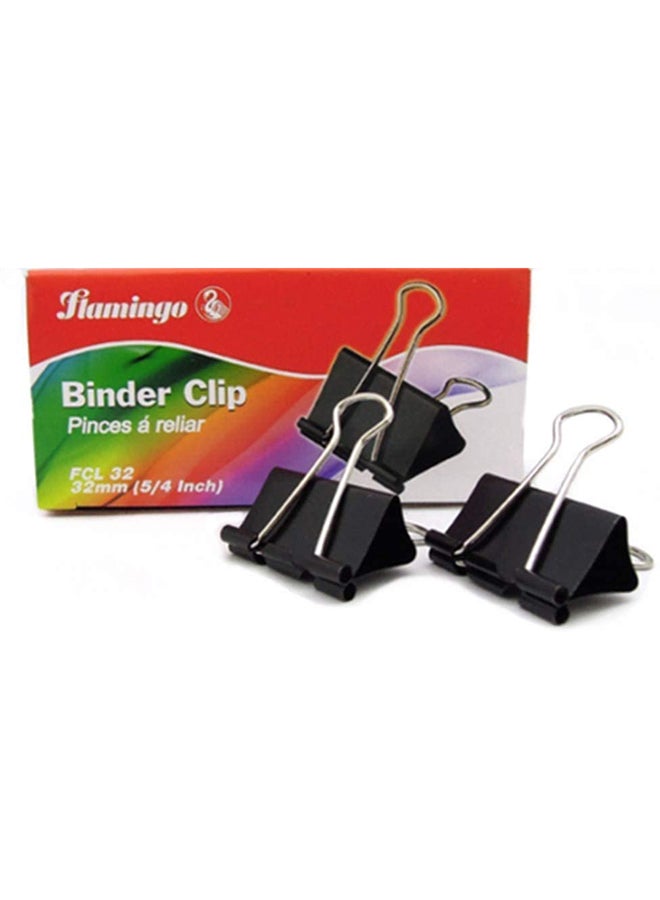 12 صندوق من كليب المجلّد مقاس 32 مم أسود - Image 2