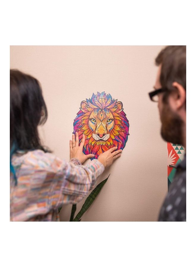 Lion Shaped Wooden Jigsaw Puzzle Set - Image 3