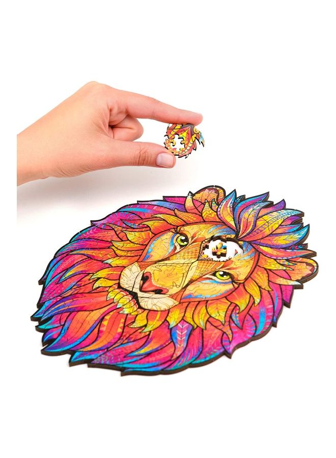 Lion Shaped Wooden Jigsaw Puzzle Set - Image 4