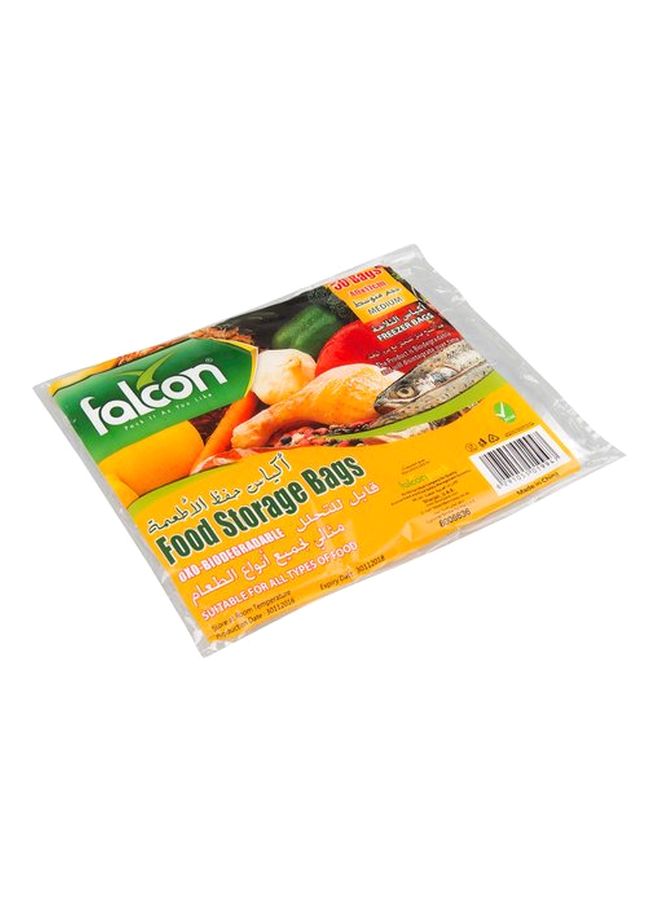 فالكون أكياس حفظ الأطعمة بحجم متوسط من فالكون شفاف 40x17سم - Image 2