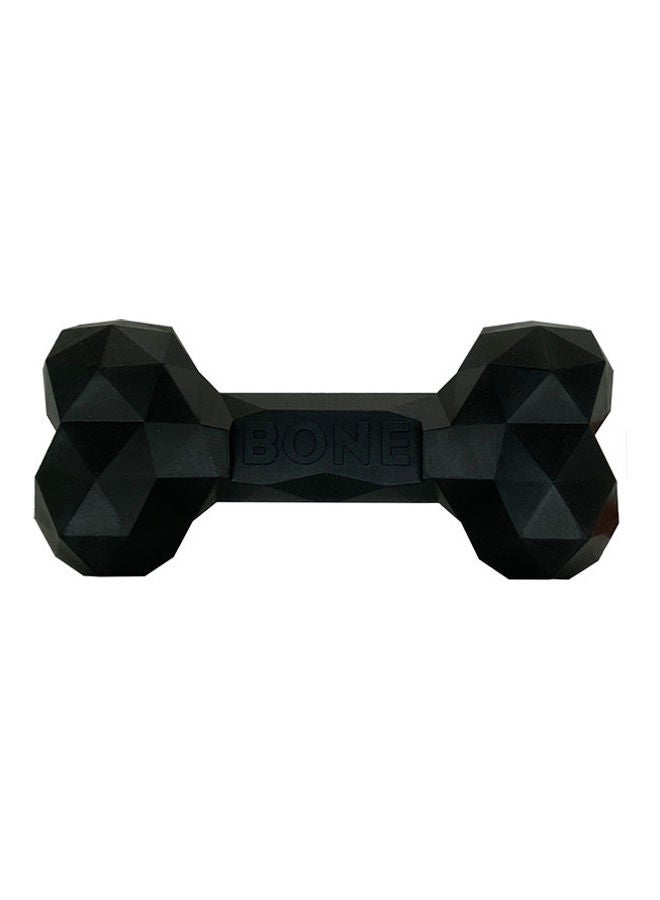 CHEWY BONE Non Toxic Natural Rubber Bone Black 17cm  - Image 1
