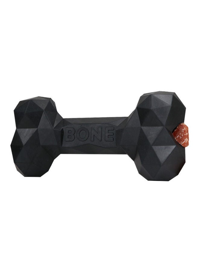 CHEWY BONE Non Toxic Natural Rubber Bone Black 17cm  - Image 3