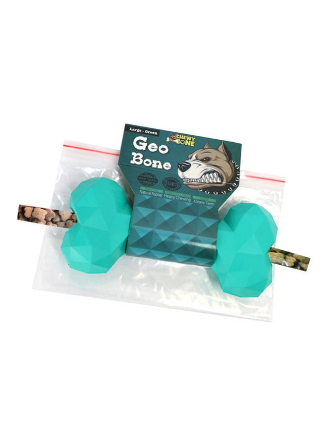 CHEWY BONE Non Toxic Natural Rubber Bone Blue 17cm  - Image 2