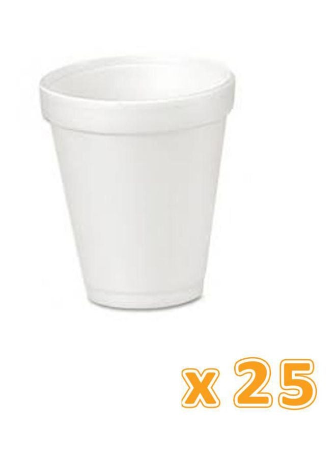 Falcon 25-Piece Foam Cups White - Image 3