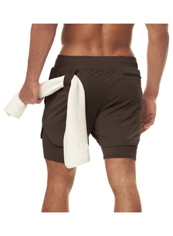 XiuWoo Running Shorts Men with Phone Pocket Gym 2 in 24 Sportswear Size M one size centimeter  - Image 1