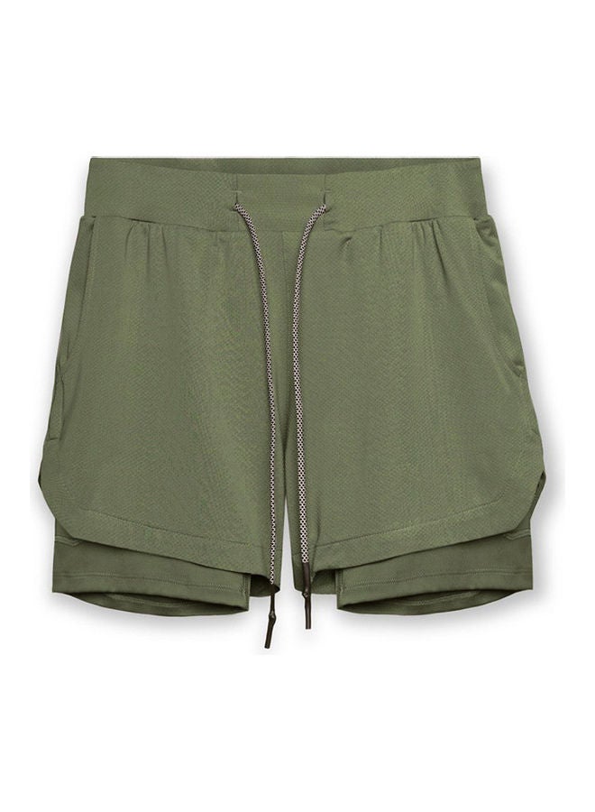XiuWoo Running Shorts Men with Phone Pocket Gym 2 in 24 Sportswear Size M one size centimeter  - Image 2