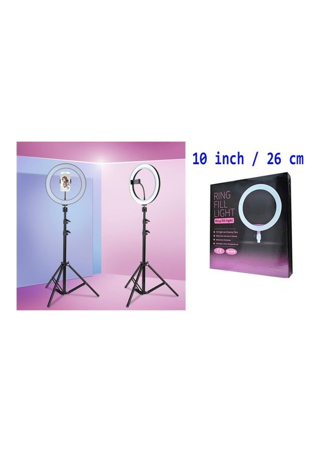 فون بلانيت مصباح حلقي LED قابل للتعتيم مع حامل ثلاثي القوائم أبيض/ أصفر دافئ/ أبيض دافئ - Image 2