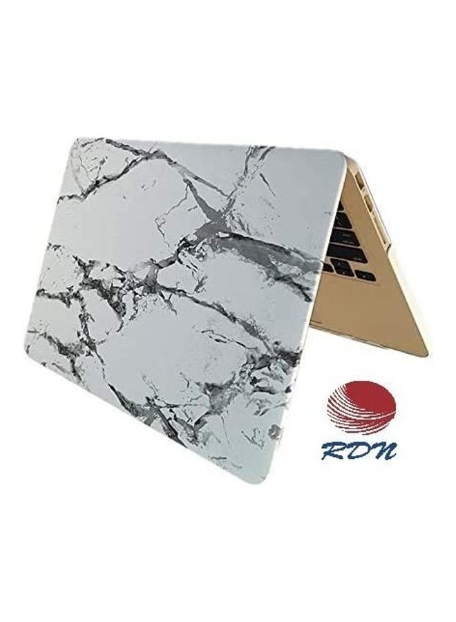 RDN - RDN White Marble Pattern Macbook Retina 13.3 Case, Smooth Finish Plastic Hard Case Cover For Macbook Pro 13"" Inch With Retina Display No Cd-room (model: A1502/a1425) White Marble - Image 1