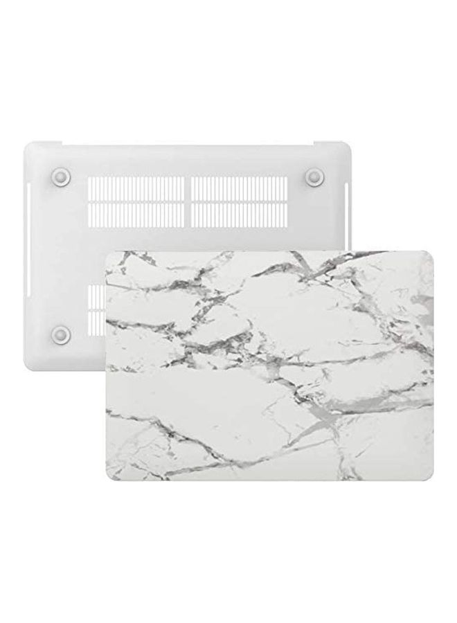 RDN - RDN White Marble Pattern Macbook Retina 13.3 Case, Smooth Finish Plastic Hard Case Cover For Macbook Pro 13"" Inch With Retina Display No Cd-room (model: A1502/a1425) White Marble - Image 1