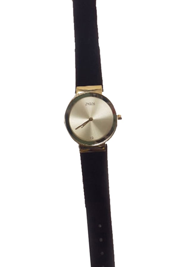 SIKLO - Men's Leather Strip Analog Watch Set - Image 1
