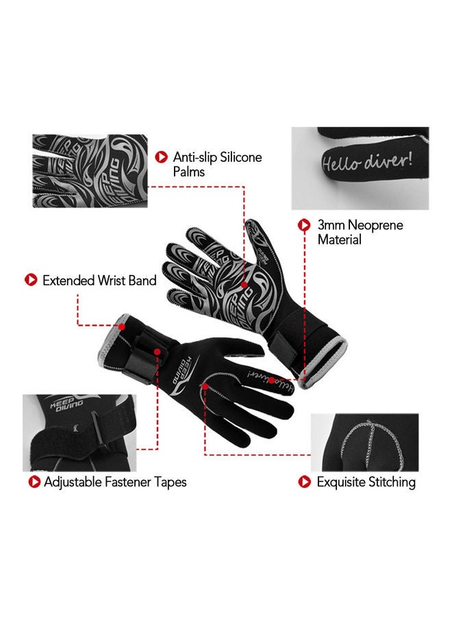Generic Neoprene Diving Gloves M  - Image 2