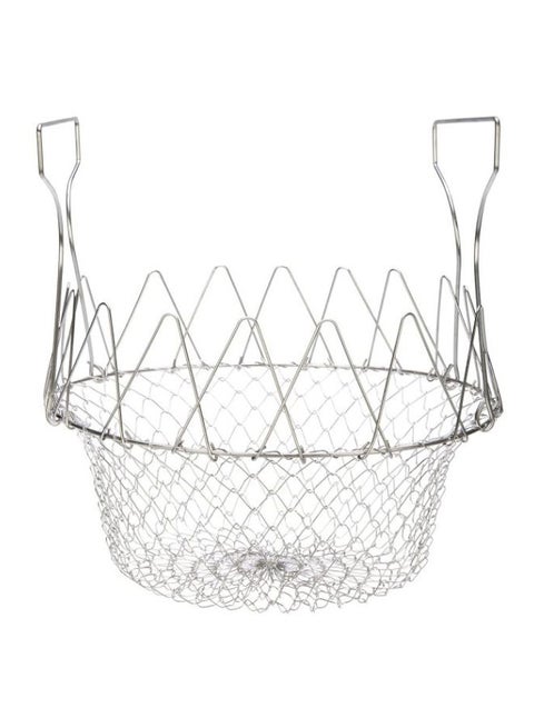 12-In-1 Multifunctional Folding Chef Basket Tool Silver