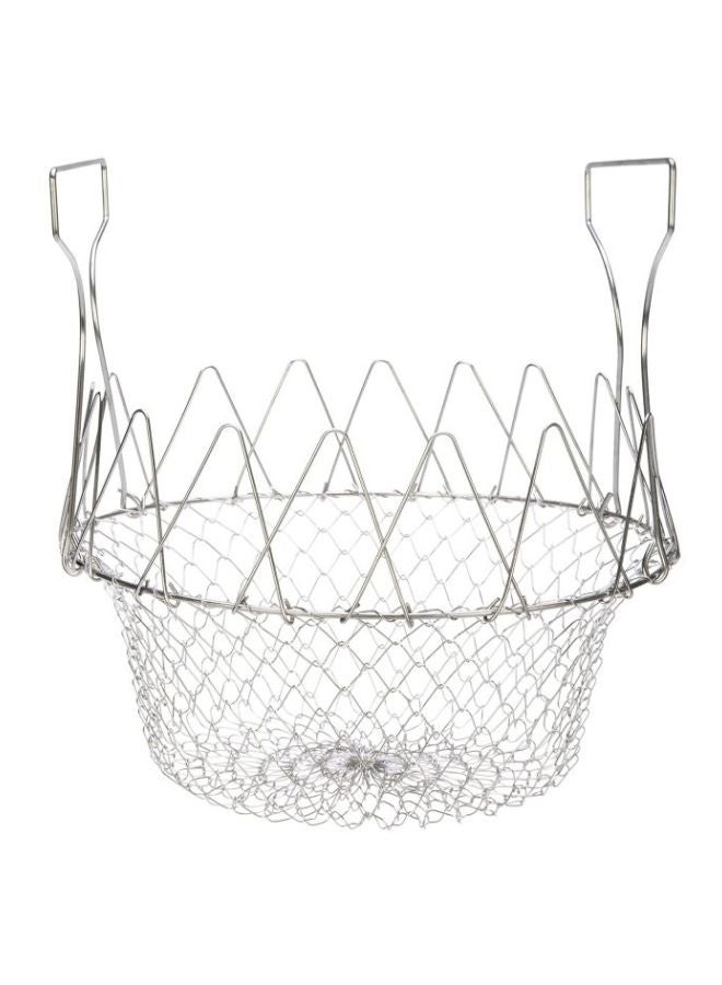 Cyber - 12-In-1 Multifunctional Folding Chef Basket Tool Silver - Image 1