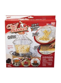 Cyber 12-In-1 Multifunctional Folding Chef Basket Tool Silver  - Image 2