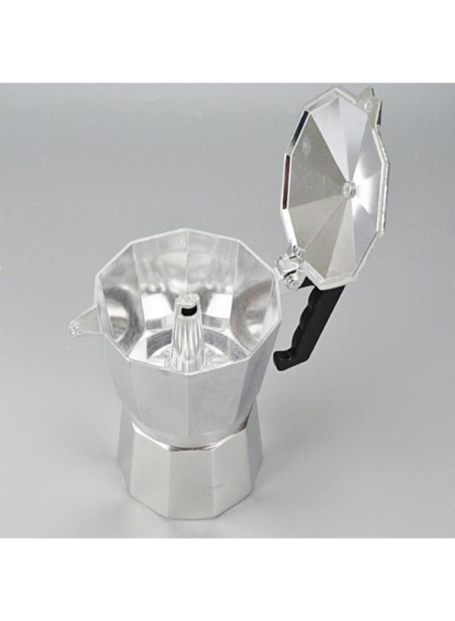 CYTHERIA 12 Cups Moka Espresso Coffee Maker Silver/Black 600ml  - Image 3