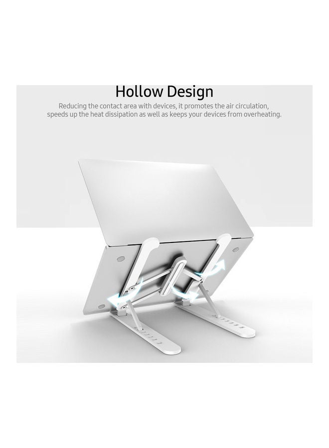 Multifunctional Laptop And Tablet Holder White - Image 4