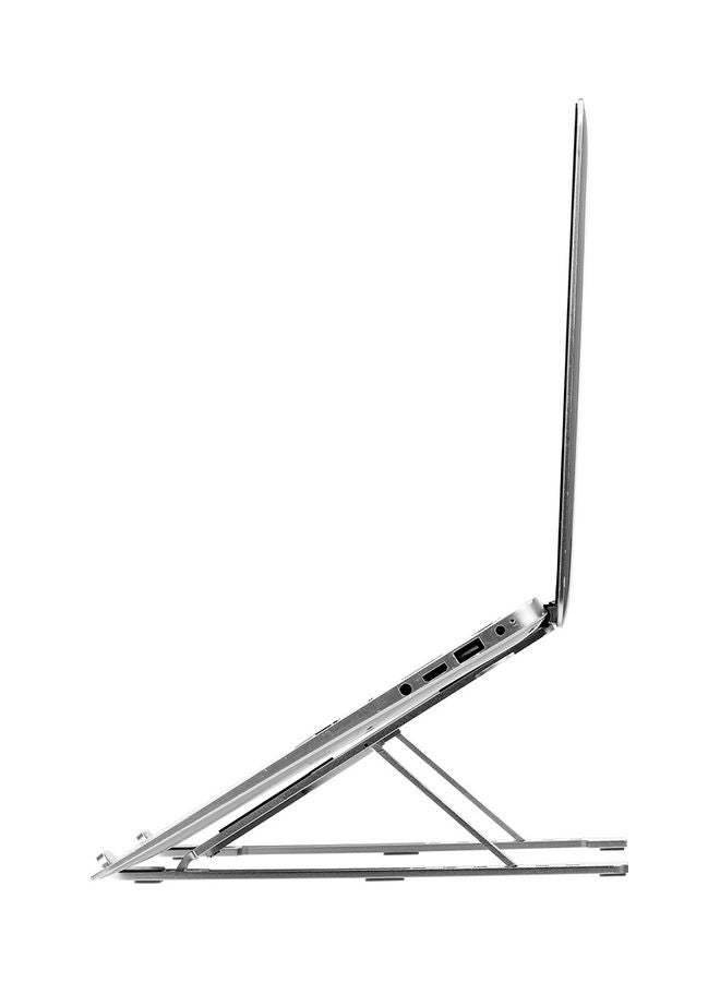 6-Level Adjustable Laptop And Tablet Holder Silver  - Image 2