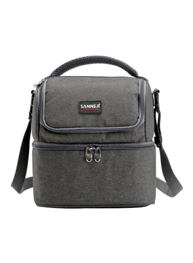 CYTHERIA Thermal Insulated Lunch Bag Grey/Black  - Image 1