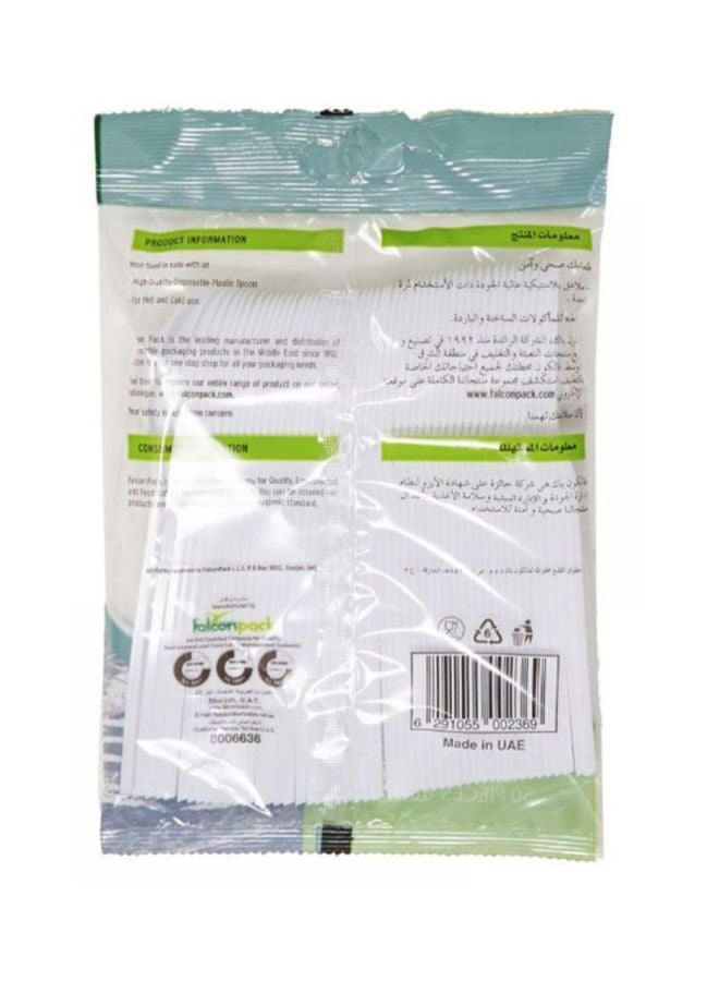 Falcon 50-Piece Disposable Fork Set White - Image 2