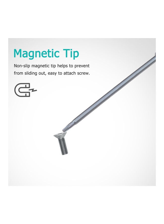 طقم لقم توركس T6 مكون من 10 قطع رمادي 14.5 x 0.8 x 8.8سم  - Image 5