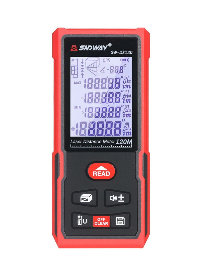 SNDWAY - 120 Meters Laser Distance Meter Black/Red - Image 1