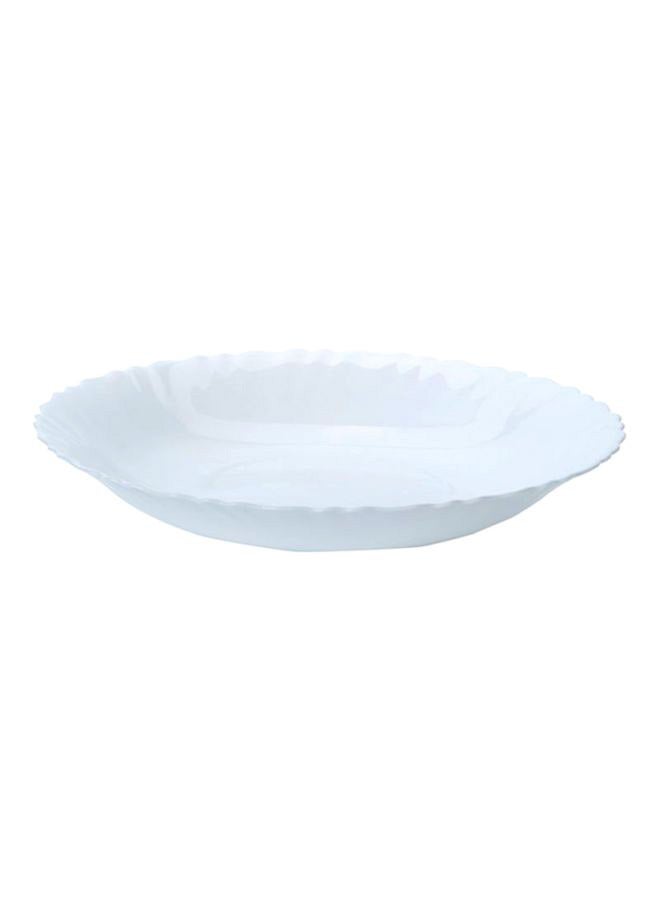 Home Box - Pearl Textured Soup Plate White 23cm - Image 1