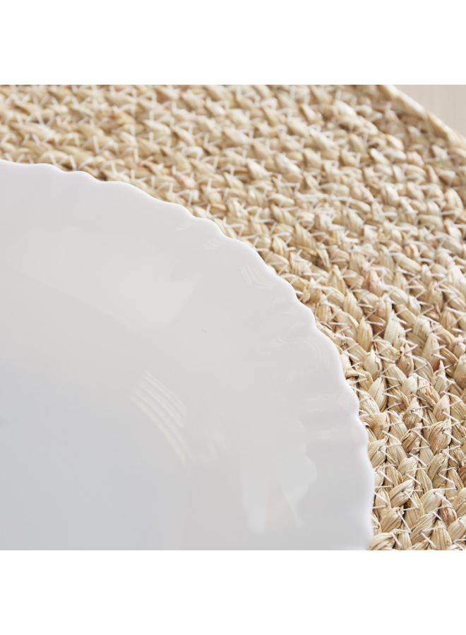 Home Box - Pearl Textured Soup Plate White 23cm - Image 1