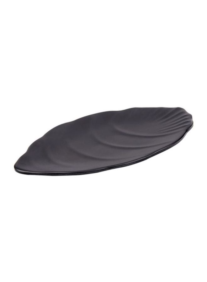Classic Palm Platter Black 30x1.5x14cm
