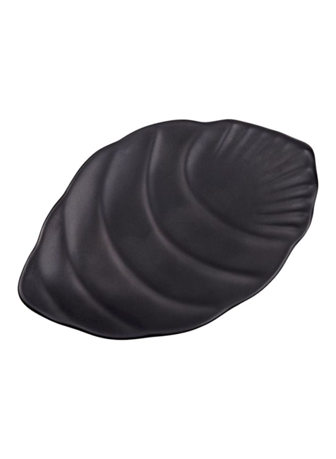Home Box Classic Palm Platter Black 30x1.5x14cm  - Image 2