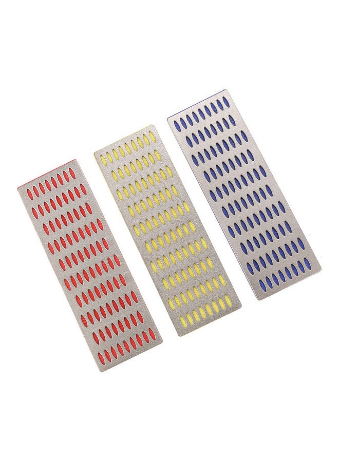 HORUSDY 3-Piece Professional Diamond Stone Grater Knife Sharpening Multicolour - Image 1