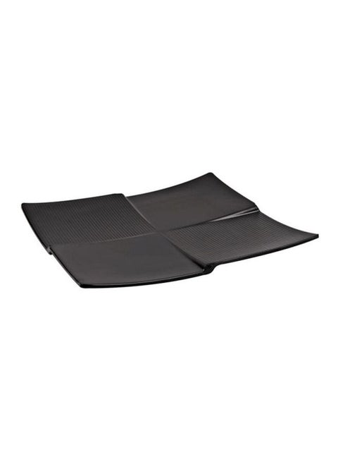 Classic Quadra Platter Black 28cm