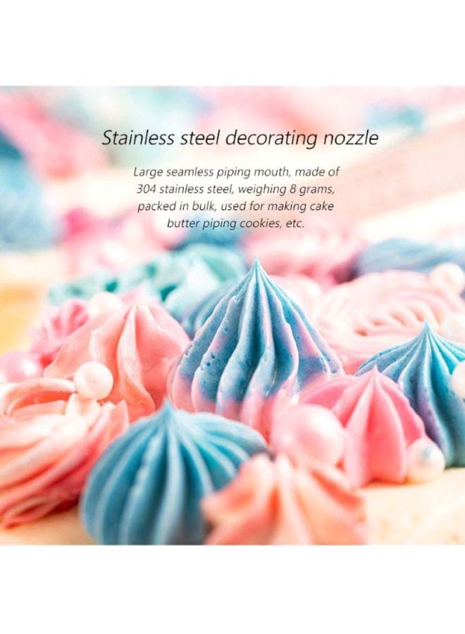 Beauenty Cake Decorating Piping Nozzle Silver 5cm  - Image 3