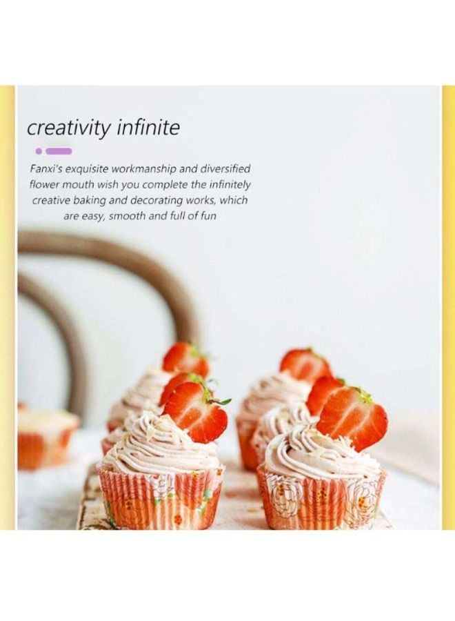 Beauenty Cake Decorating Piping Nozzle Silver/Black 5cm - Image 4