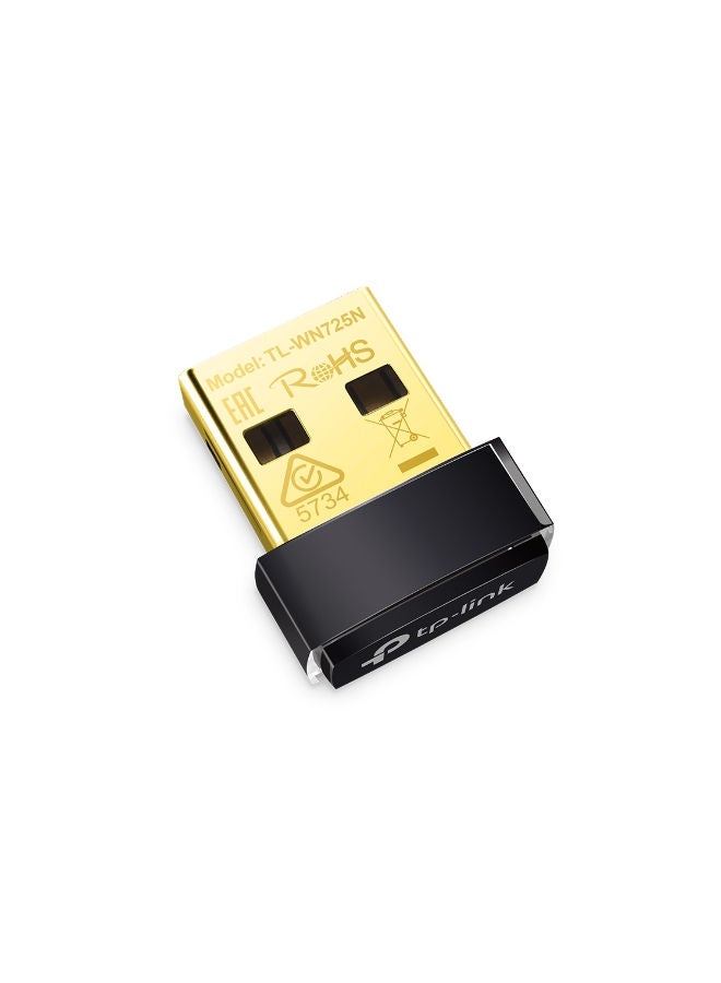 TP-LINK Wireless N Nano USB Adapter Black/Gold  - Image 1