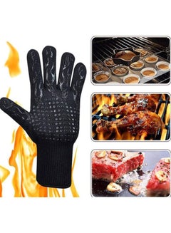 Cool Baby BBQ Grilling Cooking Gloves Black 33x13cm  - Image 2