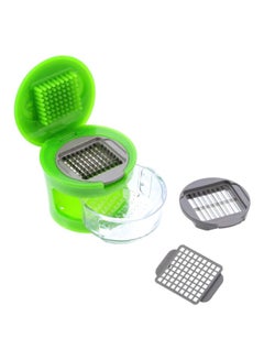 Cyber Garlic Presser Dicer With Removable Collector Bin Green  - Image 1