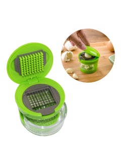 Cyber Garlic Presser Dicer With Removable Collector Bin Green  - Image 3