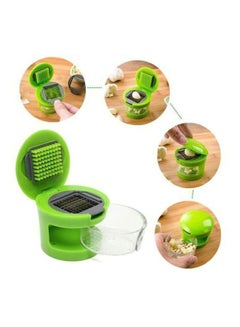 Cyber Garlic Presser Dicer With Removable Collector Bin Green  - Image 5