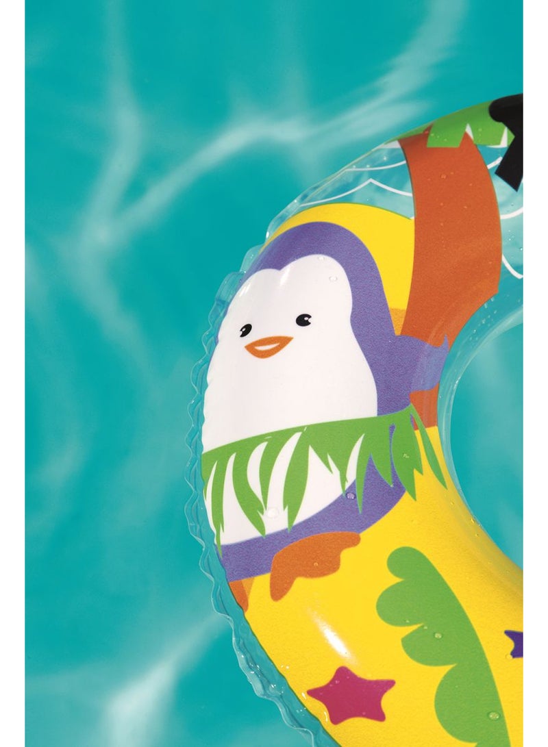 Bestway - Inflatable Penguin Printed Swimming Ring 36113 51cm - Image 1