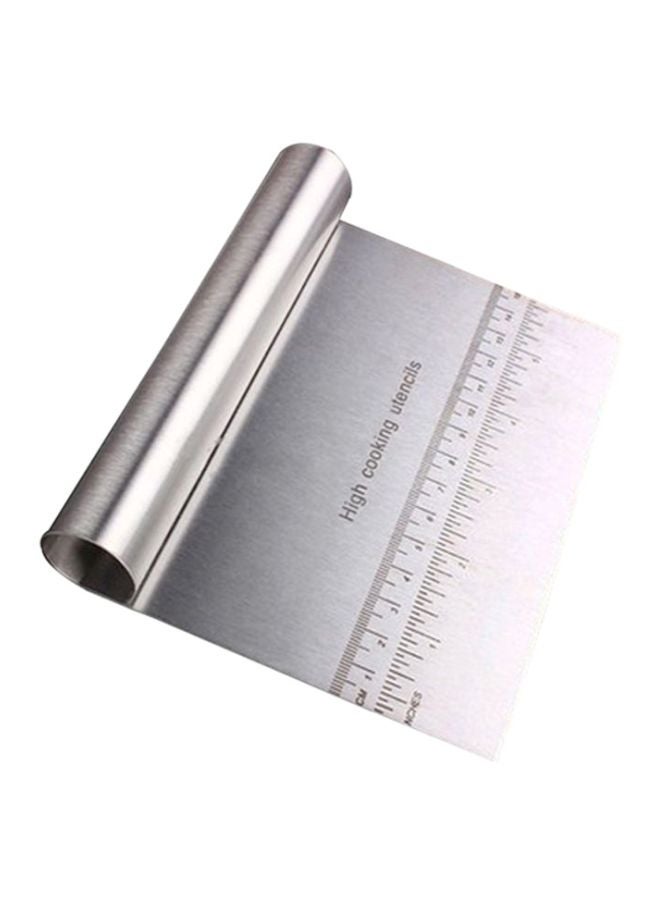 سيثيريا مكشطة لتسوية سطح الكيك من الستانلس ستيل فضي 15x12x0.5سم - Image 2