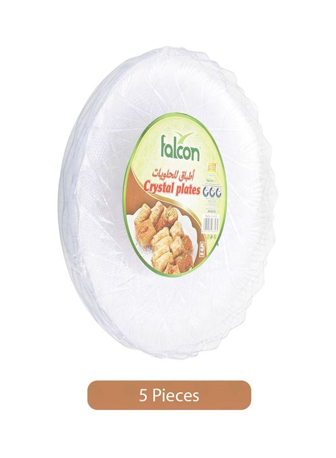 Falcon Round Crystal Plates Clear 24cm - Image 2