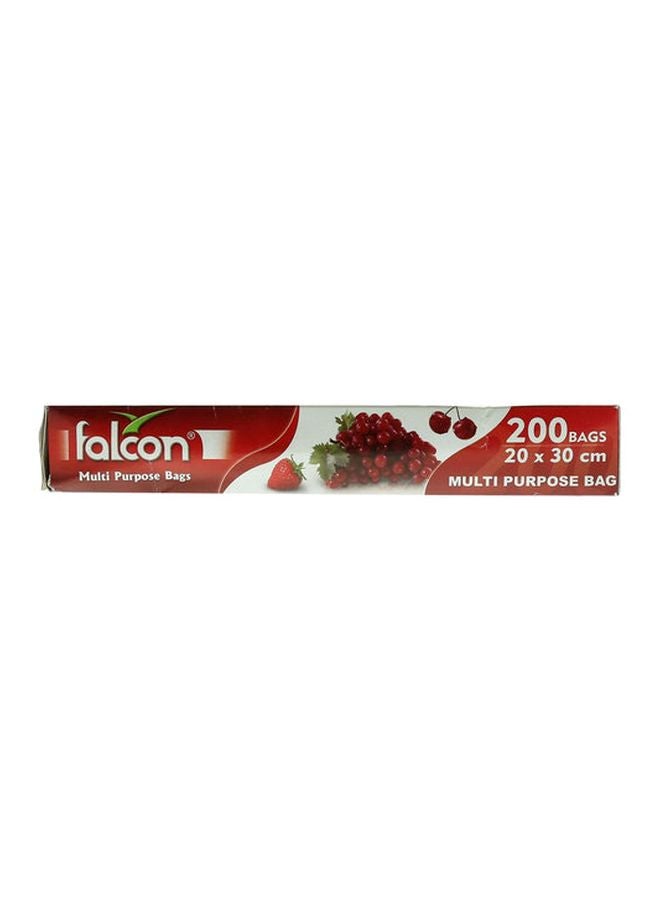 Falcon - 200-Piece Multi Purpose Bags Clear 20x30cm - Image 1